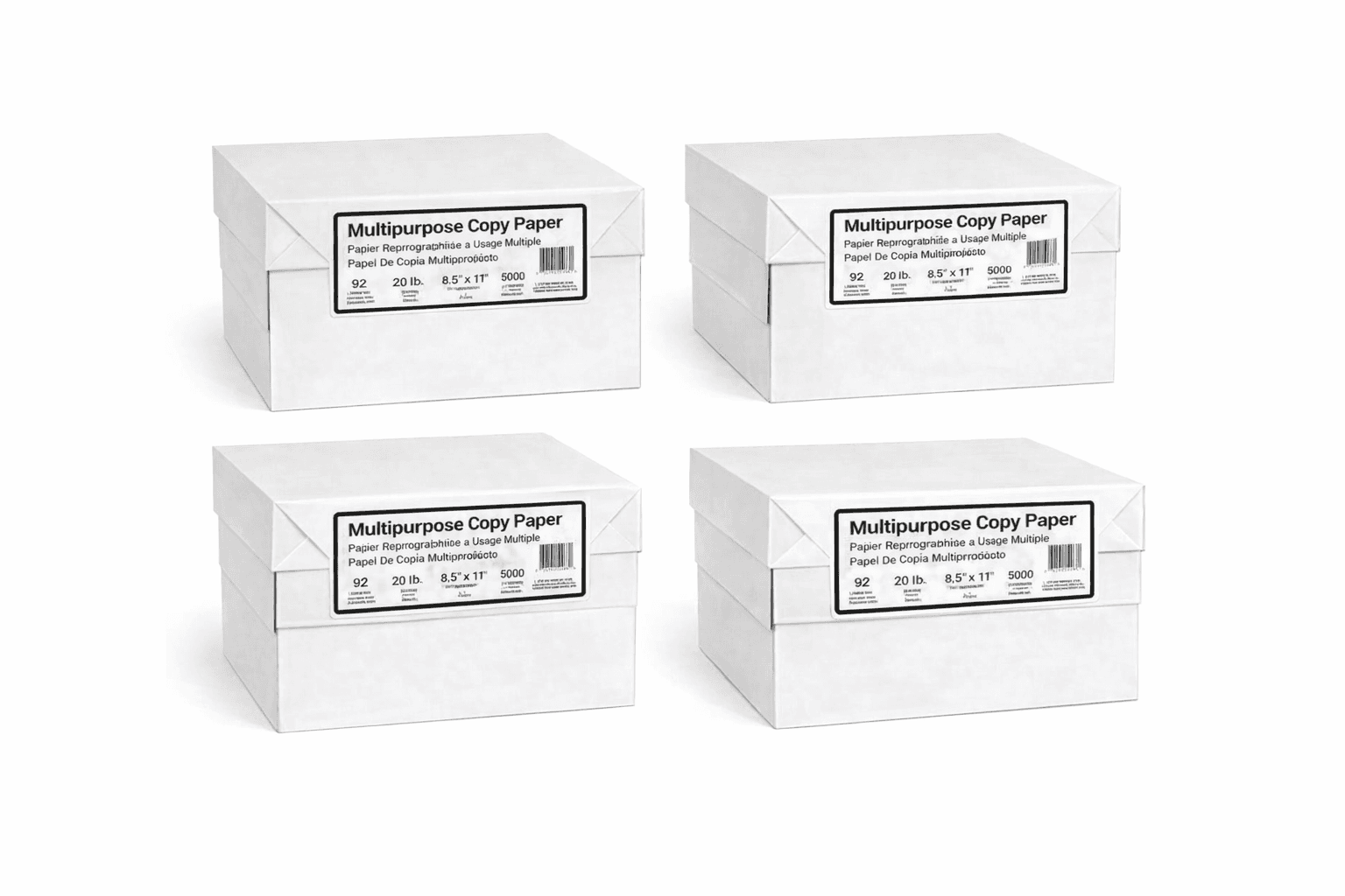 $39.99 Box| Copy Paper- white - 4 boxes of 5000/CT